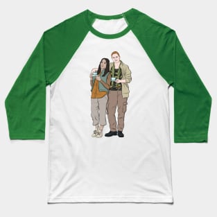 Detectorists - Louise & Varde - DMDC Line up Baseball T-Shirt